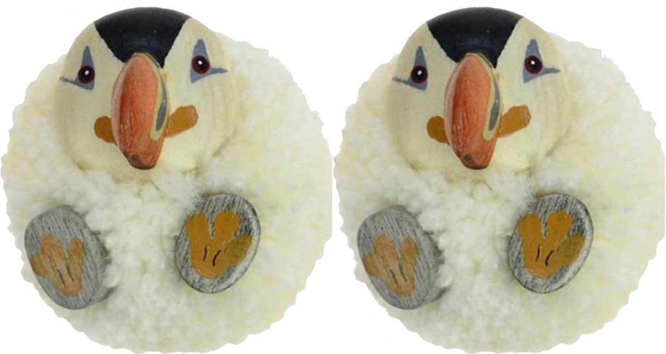 5043P-PF: Pom Pom Magnets - Puffin (Pack Size 36) Price Breaks Available